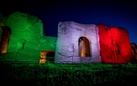 Caracalla si illumina con il tricolore