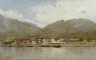 Filippo Carcano. Allegria, Pescarenico nel lago di Lecco