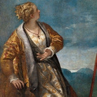 Paolo Veronese. Madonna col Bambino in gloria tra Santa Caterina d'Alessandria e Sant'Orsola con committente