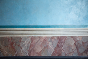 A Palazzo Farnese, in una sala dell’École française, un restauro restituisce le pitture dimenticate dell’Ottocento
